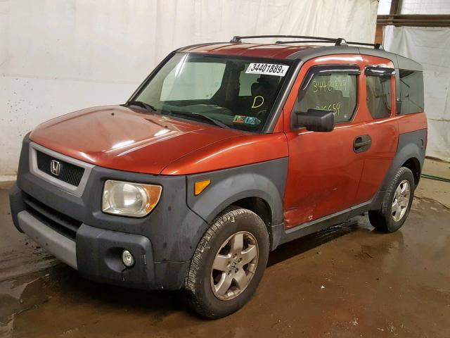 5J6YH28503L022049 - 2003 HONDA ELEMENT EX ORANGE photo 2