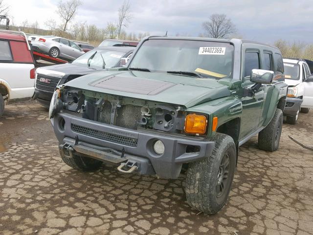 5GTDN136568254878 - 2006 HUMMER H3 GREEN photo 2