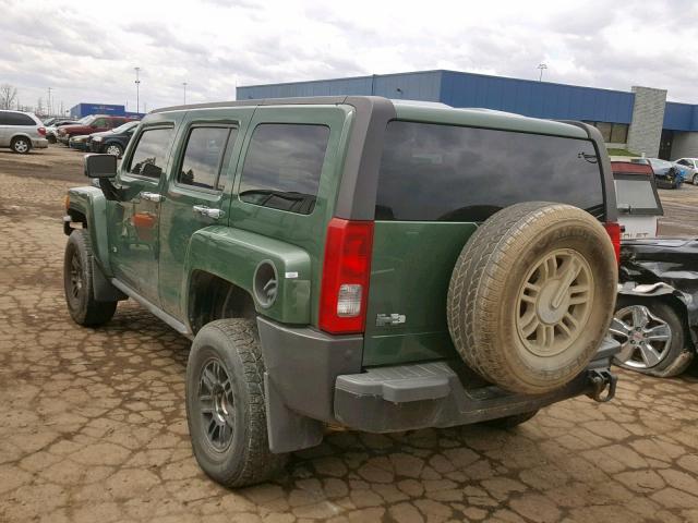 5GTDN136568254878 - 2006 HUMMER H3 GREEN photo 3