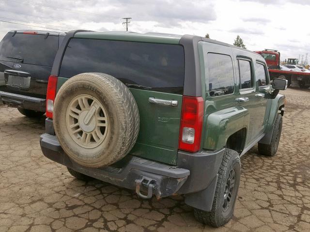 5GTDN136568254878 - 2006 HUMMER H3 GREEN photo 4