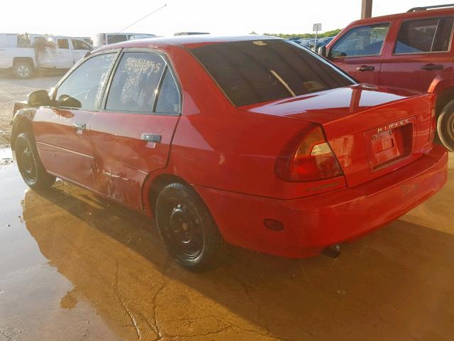 JA3AY26C4YU054687 - 2000 MITSUBISHI MIRAGE DE RED photo 3