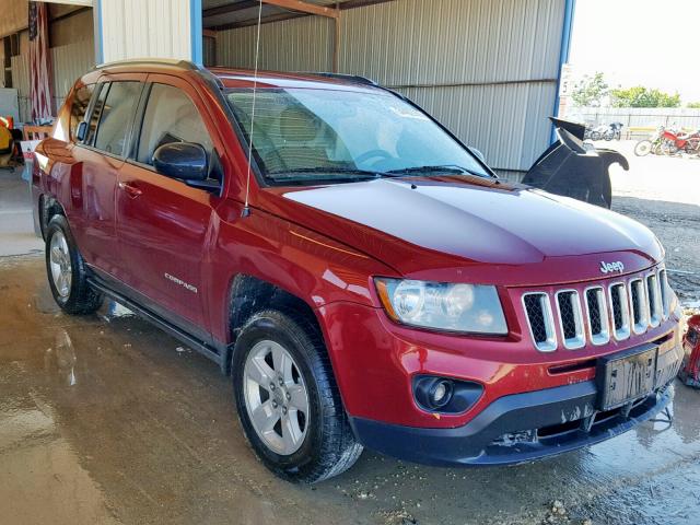 1C4NJCBA3ED818140 - 2014 JEEP COMPASS SP Марун фото 1