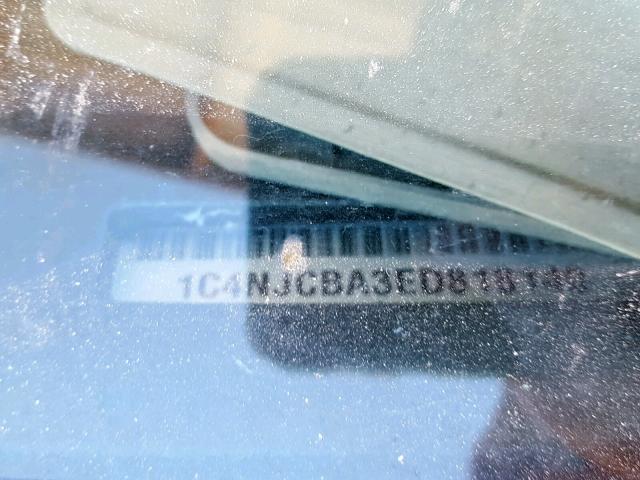 1C4NJCBA3ED818140 - 2014 JEEP COMPASS SP Марун фото 10