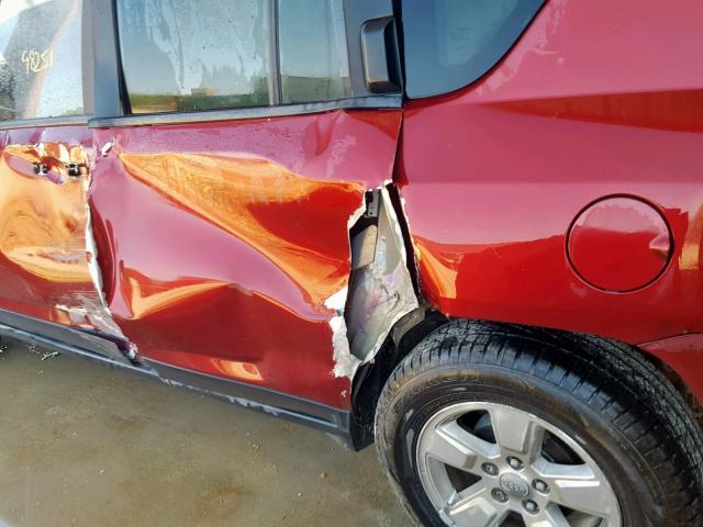 1C4NJCBA3ED818140 - 2014 JEEP COMPASS SP Марун фото 9