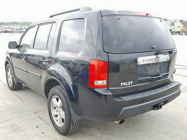 5FNYF3H43AB003505 - 2010 HONDA PILOT EX BLACK photo 3