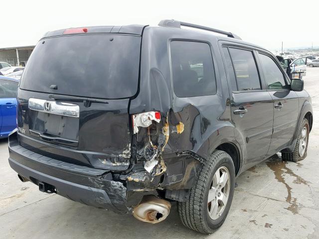 5FNYF3H43AB003505 - 2010 HONDA PILOT EX BLACK photo 4