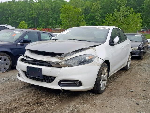 1C3CDFBA0DD345817 - 2013 DODGE DART SXT WHITE photo 2