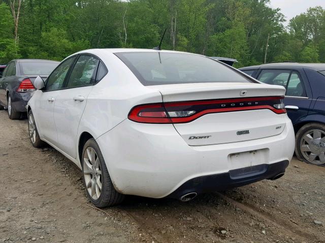 1C3CDFBA0DD345817 - 2013 DODGE DART SXT WHITE photo 3