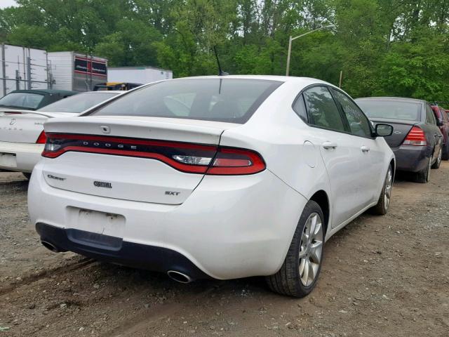 1C3CDFBA0DD345817 - 2013 DODGE DART SXT WHITE photo 4