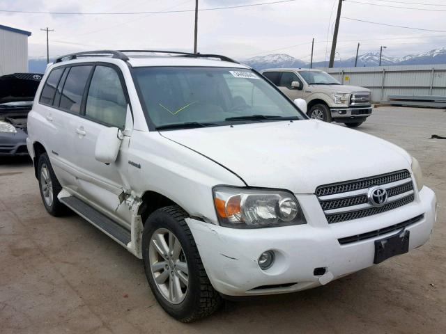 JTEEW21A860026082 - 2006 TOYOTA HIGHLANDER WHITE photo 1