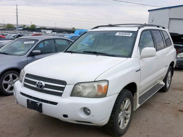 JTEEW21A860026082 - 2006 TOYOTA HIGHLANDER WHITE photo 2