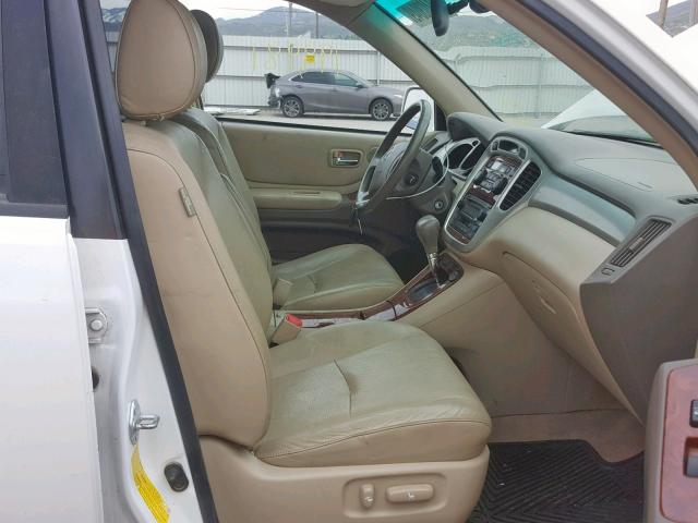 JTEEW21A860026082 - 2006 TOYOTA HIGHLANDER WHITE photo 5