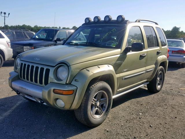 1J4GK38K64W110886 - 2004 JEEP LIBERTY RE GREEN photo 2