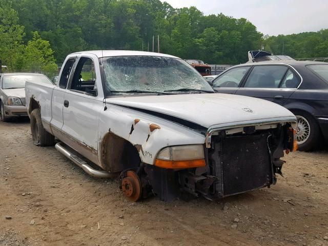 1B7GL22X0YS621153 - 2000 DODGE DAKOTA WHITE photo 1