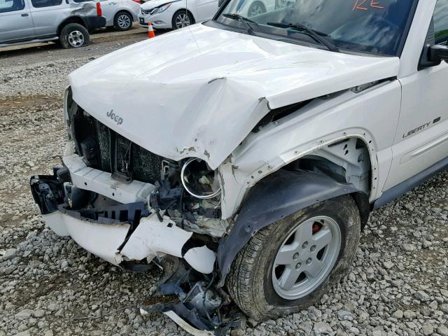 1J4GL58K22W355996 - 2002 JEEP LIBERTY LI WHITE photo 9