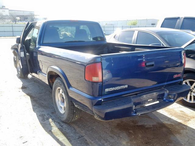 1GTCS19W5Y8241375 - 2000 GMC SONOMA BLUE photo 3