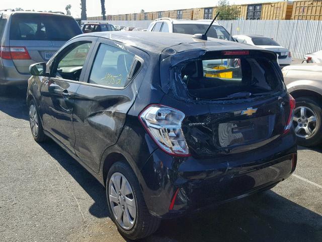 KL8CB6SA4HC829446 - 2017 CHEVROLET SPARK LS BLACK photo 3