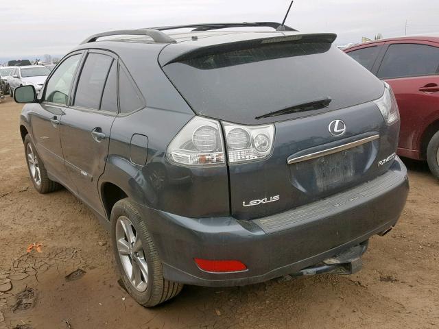 JTJHW31U772035506 - 2007 LEXUS RX 400H GRAY photo 3