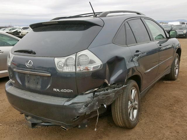 JTJHW31U772035506 - 2007 LEXUS RX 400H GRAY photo 4