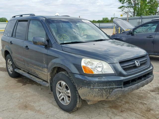 2HKYF18593H545581 - 2003 HONDA PILOT EXL GRAY photo 1