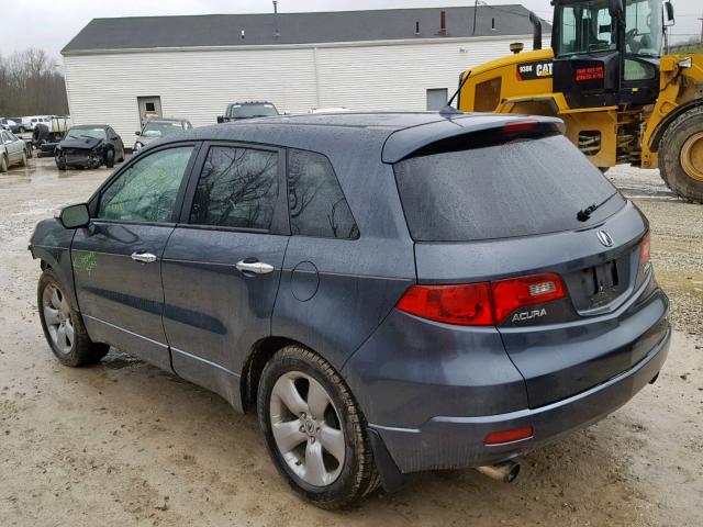 5J8TB18537A012842 - 2007 ACURA RDX TECHNO GRAY photo 3