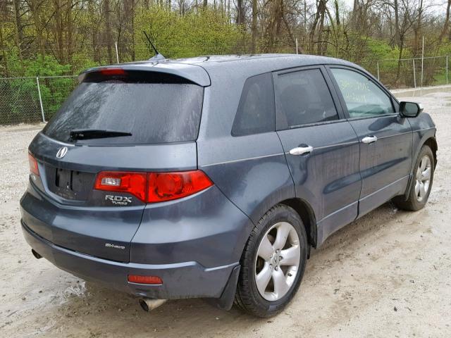 5J8TB18537A012842 - 2007 ACURA RDX TECHNO GRAY photo 4