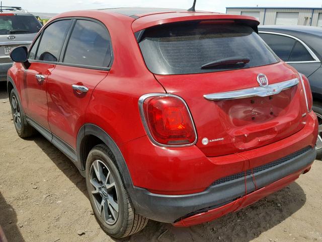 ZFBCFYAB3HP615710 - 2017 FIAT 500X POP RED photo 3