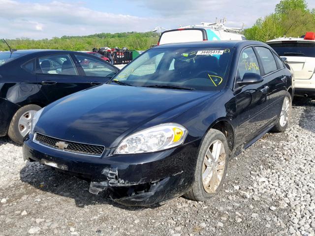 2G1WC5E35D1116198 - 2013 CHEVROLET IMPALA LTZ BLACK photo 2