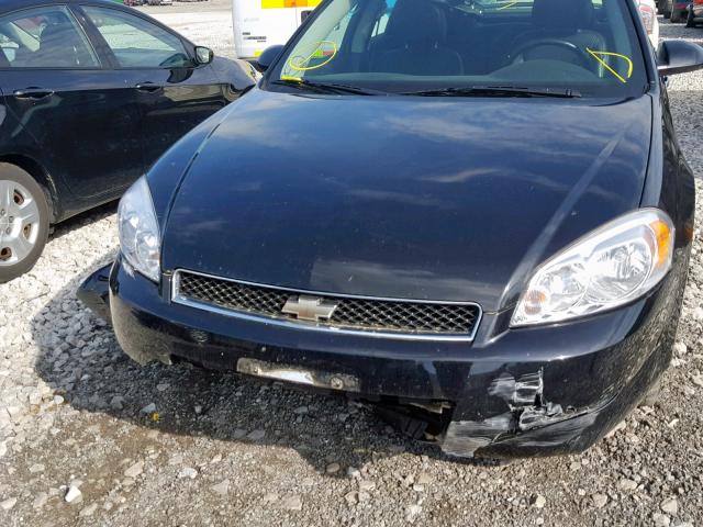 2G1WC5E35D1116198 - 2013 CHEVROLET IMPALA LTZ BLACK photo 9