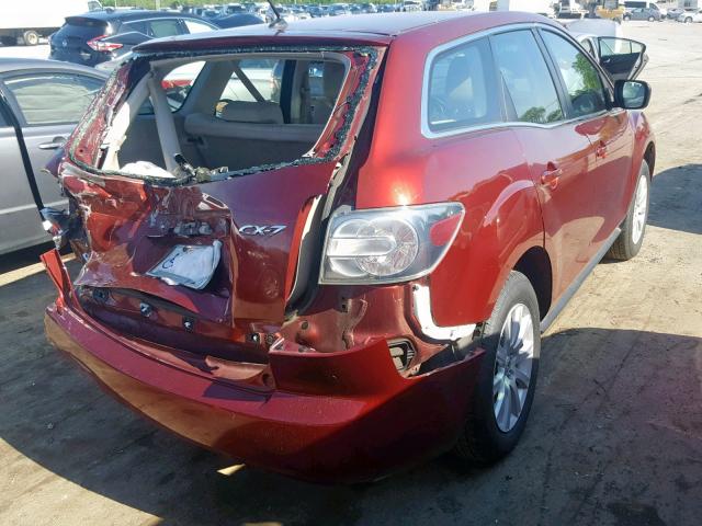 JM3ER2W52A0334999 - 2010 MAZDA CX-7 RED photo 4