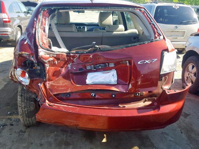 JM3ER2W52A0334999 - 2010 MAZDA CX-7 RED photo 9