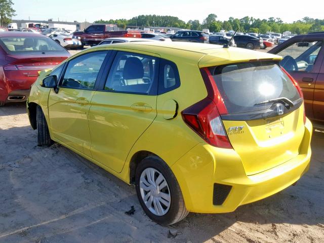 3HGGK5G57FM725657 - 2015 HONDA FIT LX YELLOW photo 3