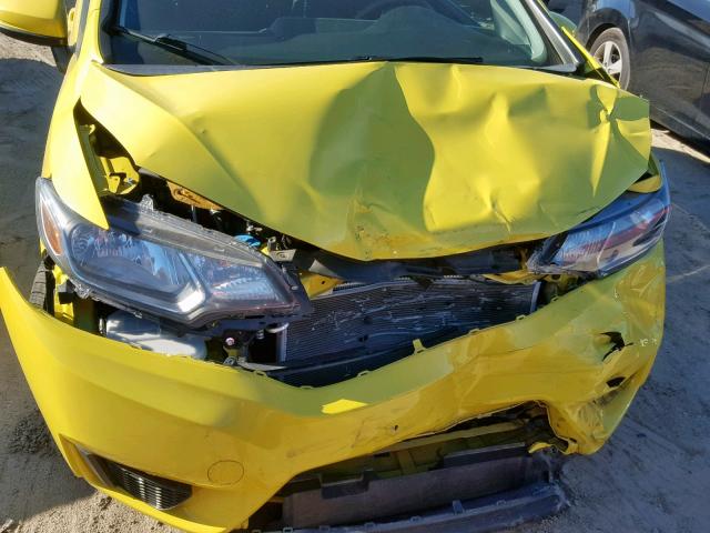 3HGGK5G57FM725657 - 2015 HONDA FIT LX YELLOW photo 9