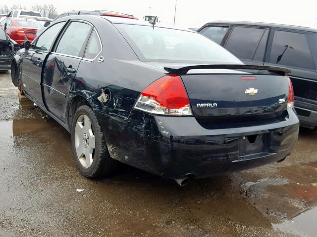 2G1WD58C389274622 - 2008 CHEVROLET IMPALA SUP შავი ფოტო 3