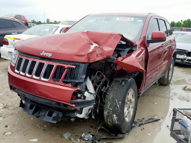 1C4RJFAG1EC249416 - 2014 JEEP GRAND CHER RED photo 2