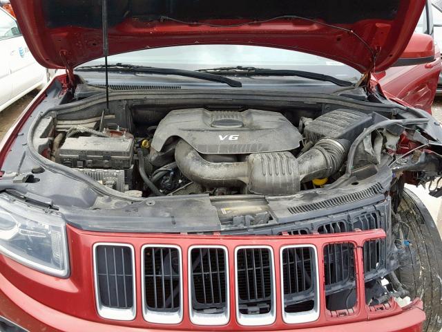 1C4RJFAG1EC249416 - 2014 JEEP GRAND CHER RED photo 7