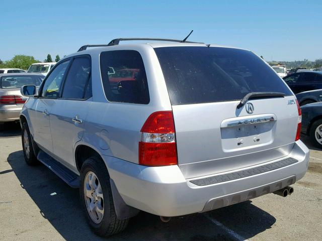 2HNYD18821H532400 - 2001 ACURA MDX TOURIN SILVER photo 3