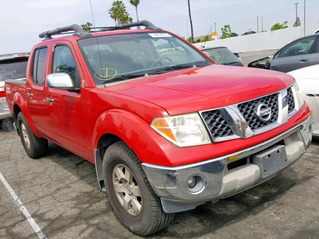 1N6AD07U76C416195 - 2006 NISSAN FRONTIER C RED photo 1