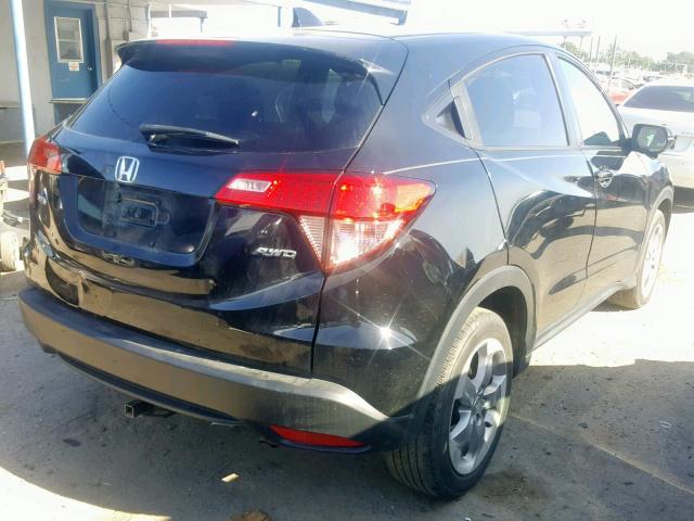 3CZRU6H52GM763377 - 2016 HONDA HR-V EX BLACK photo 4