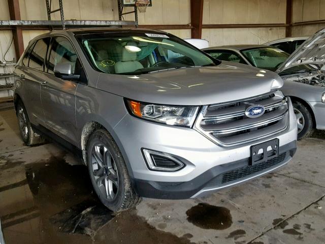 2FMPK4K86GBB73948 - 2016 FORD EDGE TITAN SILVER photo 1