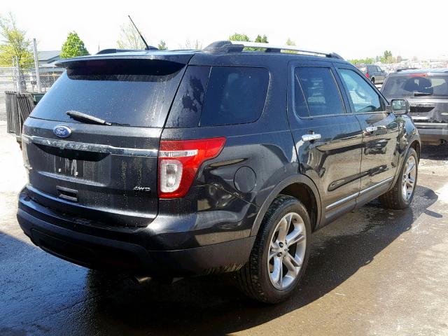 1FM5K8F88FGA03994 - 2015 FORD EXPLORER L BLACK photo 4