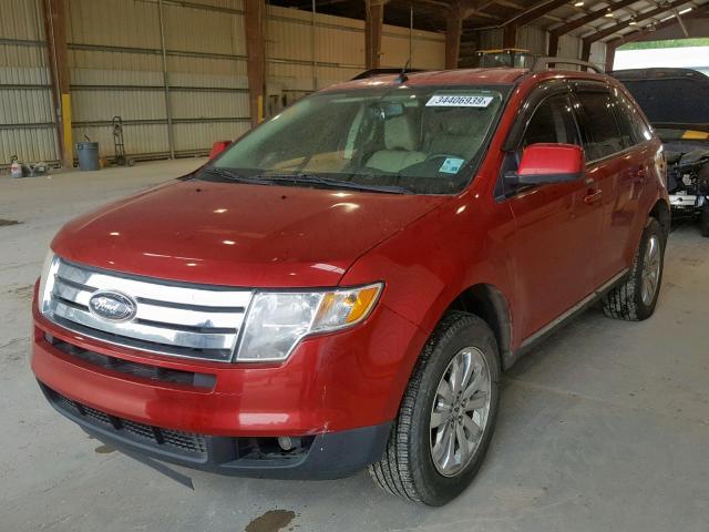 2FMDK3JC2ABA80645 - 2010 FORD EDGE SEL MAROON photo 2