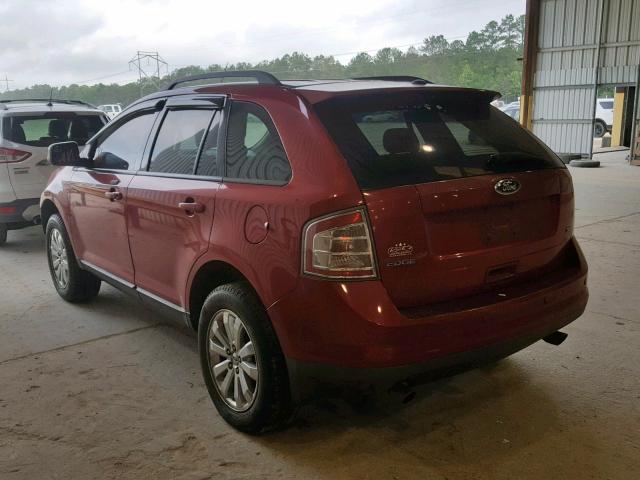 2FMDK3JC2ABA80645 - 2010 FORD EDGE SEL MAROON photo 3