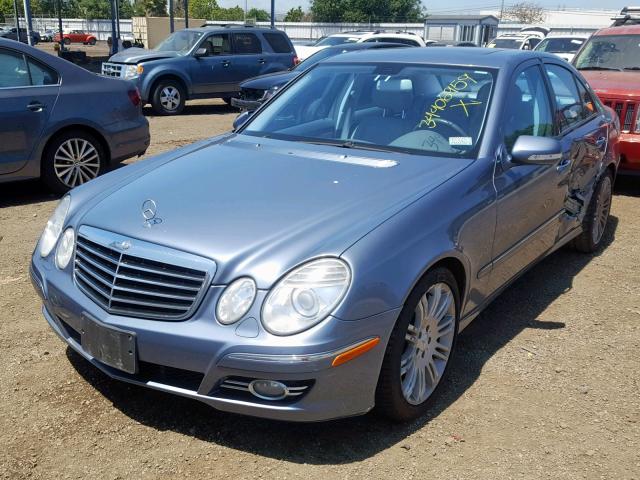 WDBUF56X87B131286 - 2007 MERCEDES-BENZ E 350 BLUE photo 2