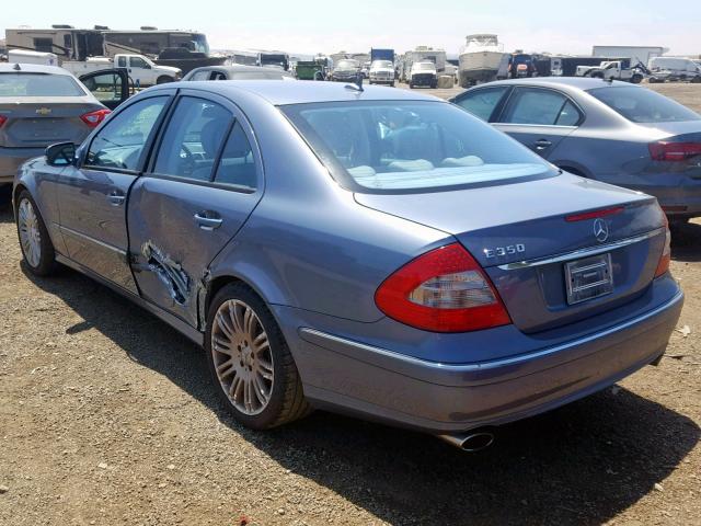 WDBUF56X87B131286 - 2007 MERCEDES-BENZ E 350 BLUE photo 3