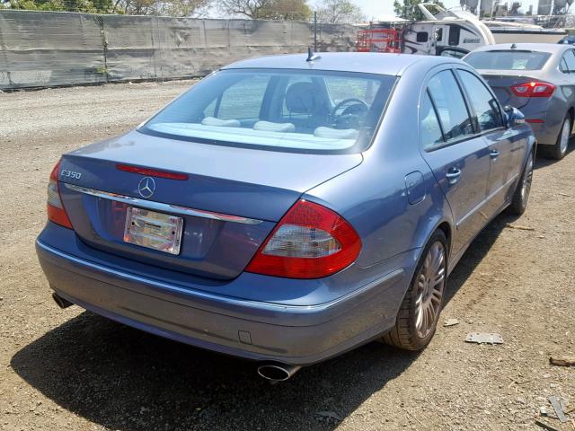 WDBUF56X87B131286 - 2007 MERCEDES-BENZ E 350 BLUE photo 4