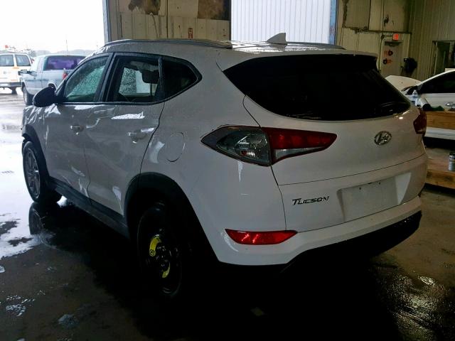 KM8J33A45JU702691 - 2018 HYUNDAI TUCSON SEL WHITE photo 3