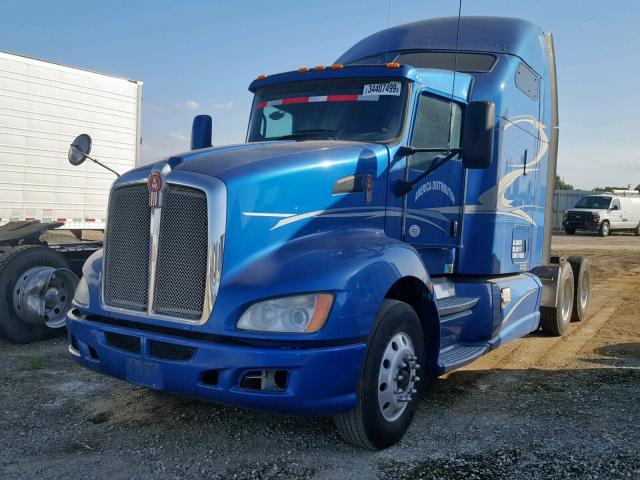 1XKAD49X5DJ318412 - 2013 KENWORTH CONSTRUCTI BLUE photo 2