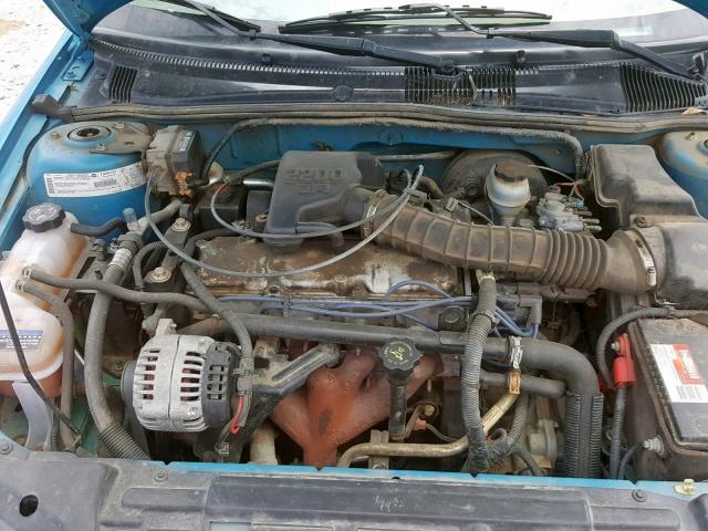 1G1JF5240X7260361 - 1999 CHEVROLET CAVALIER L BLUE photo 7