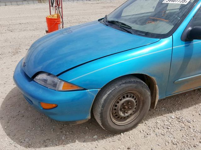 1G1JF5240X7260361 - 1999 CHEVROLET CAVALIER L BLUE photo 9